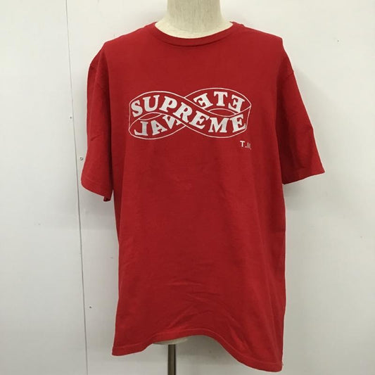 シュプリーム Supreme Tシャツ 半袖 Eternal Tee L プリント 赤 / レッド /  メンズ USED 古着 中古 10103480