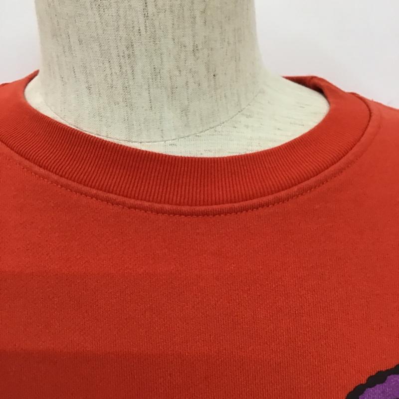 ザラ ZARA トレーナー 長袖 XL プリント 橙 / オレンジ /  メンズ USED 古着 中古 10103484