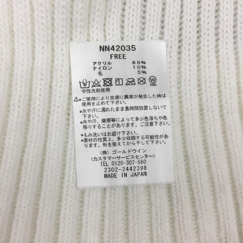 ザノースフェイス THE NORTH FACE 帽子 ニット帽 NN42035 ビーニー カプッチョリッド タグ付き ロゴ、文字 オフホワイト / オフホワイト /  メンズ USED 古着 中古 10103485