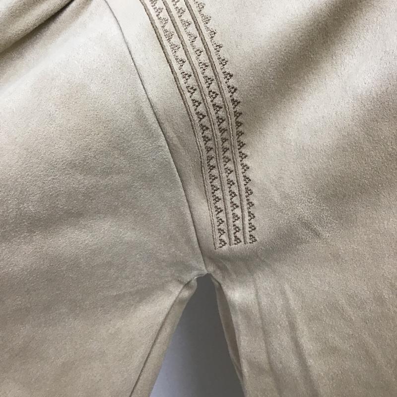 ベイフロー BAYFLOW カットソー 長袖 BW1710T005 フェイクスエード 刺繍 ブラウス 長袖カットソー 3 無地 ベージュ / ベージュ /  レディース USED 古着 中古 10103502