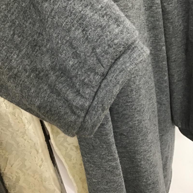 アクシーズファム axes femme カーディガン 長袖 長袖カーディガン ロングカーディガン ノーカラーカーディガン M 無地 灰 / グレー /  レディース USED 古着 中古 10103509