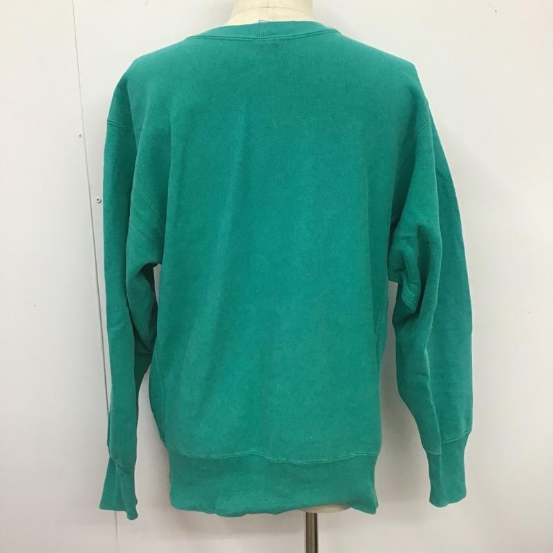 チャンピオン Champion トレーナー 長袖 90s USA製 ターコイズ L 無地 マルチカラー / マルチカラー /  メンズ USED 古着 中古 10103510