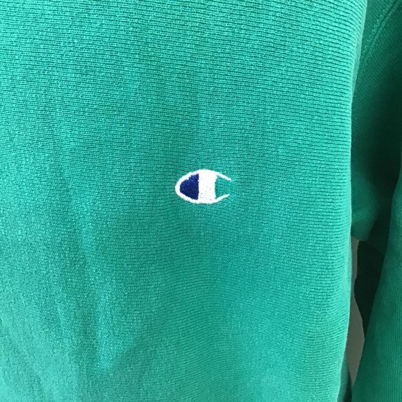 チャンピオン Champion トレーナー 長袖 90s USA製 ターコイズ L 無地 マルチカラー / マルチカラー /  メンズ USED 古着 中古 10103510