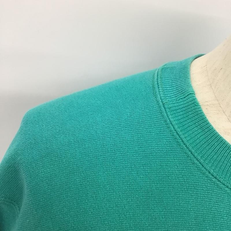 チャンピオン Champion トレーナー 長袖 90s USA製 ターコイズ L 無地 マルチカラー / マルチカラー /  メンズ USED 古着 中古 10103510