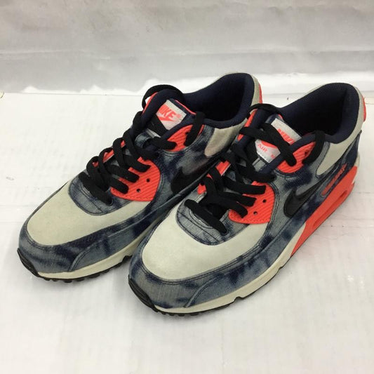 ナイキ NIKE スニーカー スニーカー 700875-400 AIR MAX 90 DNM QS ブリーチデニム atmos 25.5cm 25.5cm ロゴ、文字 白 / ホワイト / X インディゴ / インディゴ / X 橙 / オレンジ /  メンズ USED 古着 中古 10103512
