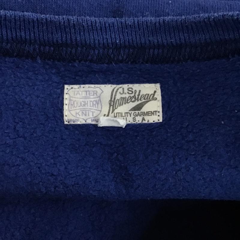 ジャーナルスタンダードホームステッド JOURNAL STANDARD J.S HOMESTEAD トレーナー 長袖 スウェット S プリント 青 / ブルー /  メンズ USED 古着 中古 10103513