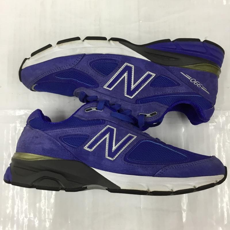 ニューバランス New Balance スニーカー スニーカー M990 RY4 USA製 27cm 27.0cm ロゴ、文字 青 / ブルー /  メンズ USED 古着 中古 10103524