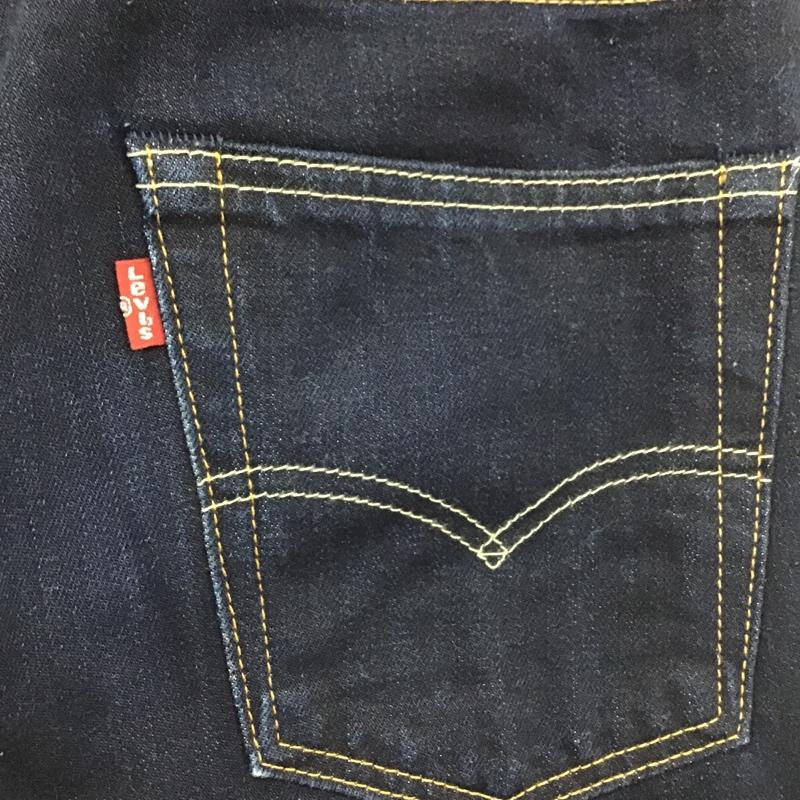 リーバイス Levi's パンツ デニム、ジーンズ W28L32 28インチ 無地 インディゴ / インディゴ /  メンズ USED 古着 中古 10103526