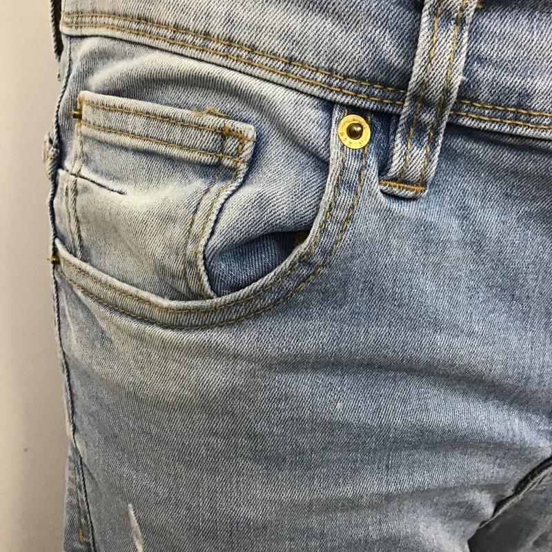 ザラ ZARA パンツ デニム、ジーンズ 31インチ 無地 水色 / ライトブルー /  メンズ USED 古着 中古 10103530