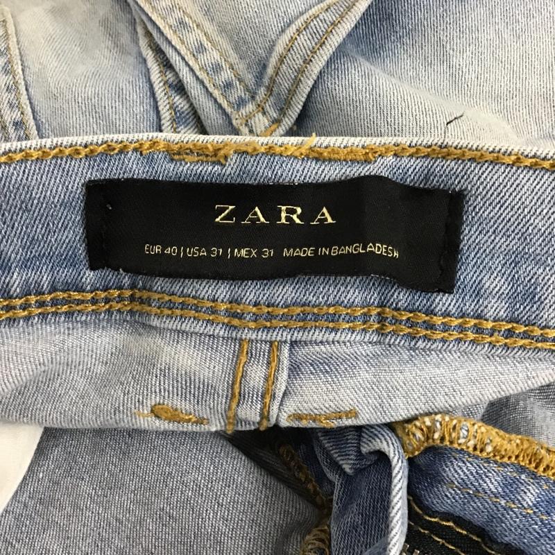 ザラ ZARA パンツ デニム、ジーンズ 31インチ 無地 水色 / ライトブルー /  メンズ USED 古着 中古 10103530