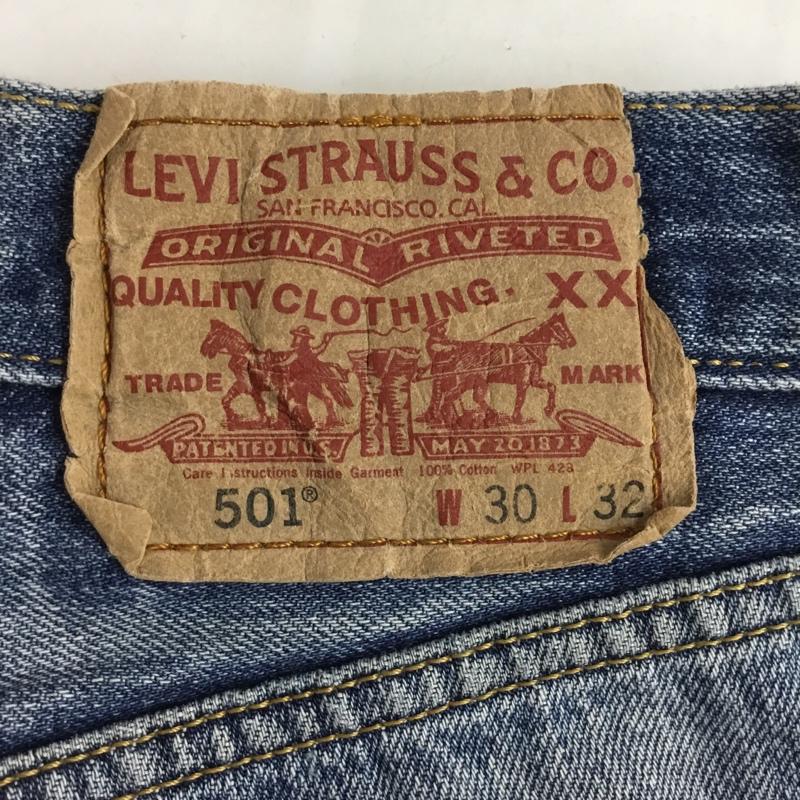 リーバイス Levi's パンツ デニム、ジーンズ W30L32 30インチ 無地 インディゴ / インディゴ /  メンズ USED 古着 中古 10103542