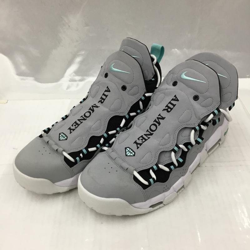ナイキ NIKE スニーカー スニーカー AJ2998-003 AIR MORE MONEY 30cm 30.0cm ロゴ、文字 灰 / グレー / X 黒 / ブラック / X 水色 / ライトブルー /  メンズ USED 古着 中古 10103543