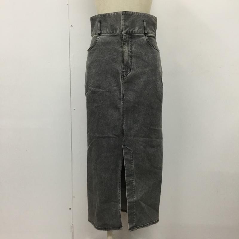 ビス ViS スカート ひざ丈スカート タイトスカート S 無地 灰 / グレー /  レディース USED 古着 中古 10103544
