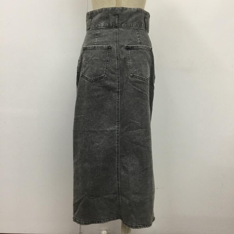 ビス ViS スカート ひざ丈スカート タイトスカート S 無地 灰 / グレー /  レディース USED 古着 中古 10103544