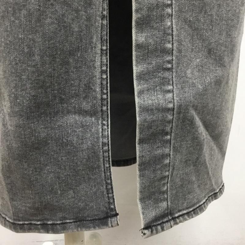 ビス ViS スカート ひざ丈スカート タイトスカート S 無地 灰 / グレー /  レディース USED 古着 中古 10103544