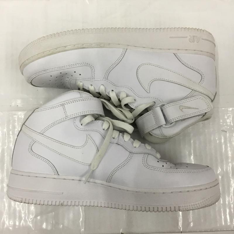 ナイキ NIKE スニーカー スニーカー CW2289-111 AIR FORCE 1 MID 07 28cm 28.0cm ロゴ、文字 白 / ホワイト /  メンズ USED 古着 中古 10103559