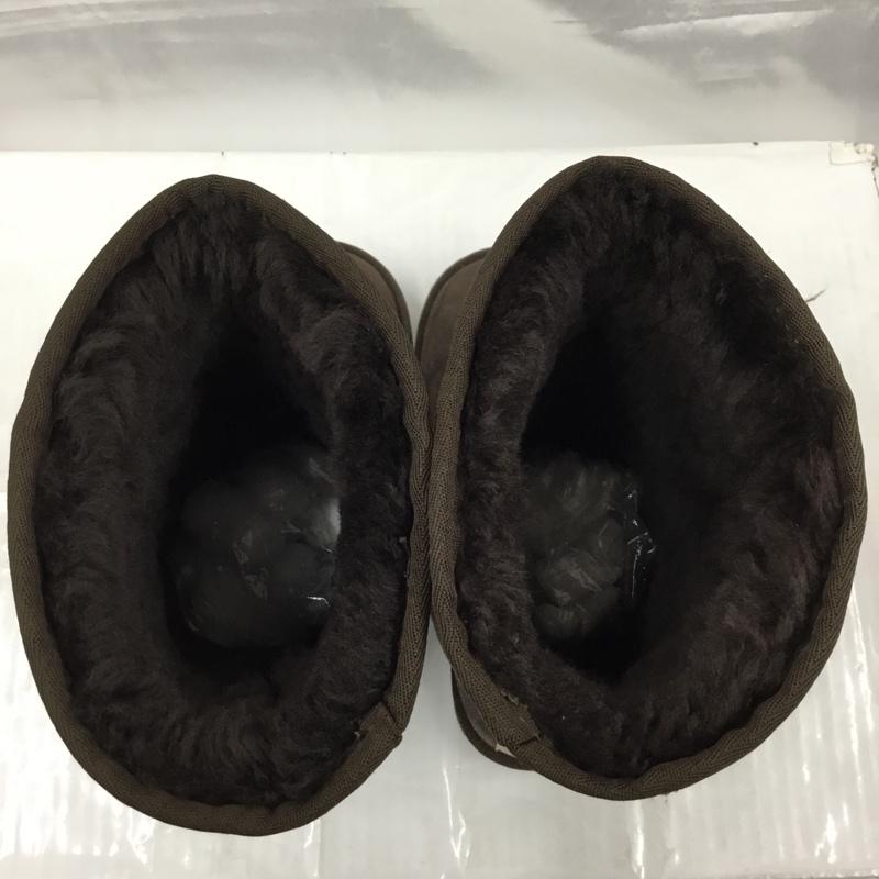 アグ UGG ブーツ 一般 5815 CLASSIC TALL ムートンブーツ 23cm 23.0cm ロゴ、文字 ダークブラウン / ダークブラウン /  レディース USED 古着 中古 10103573