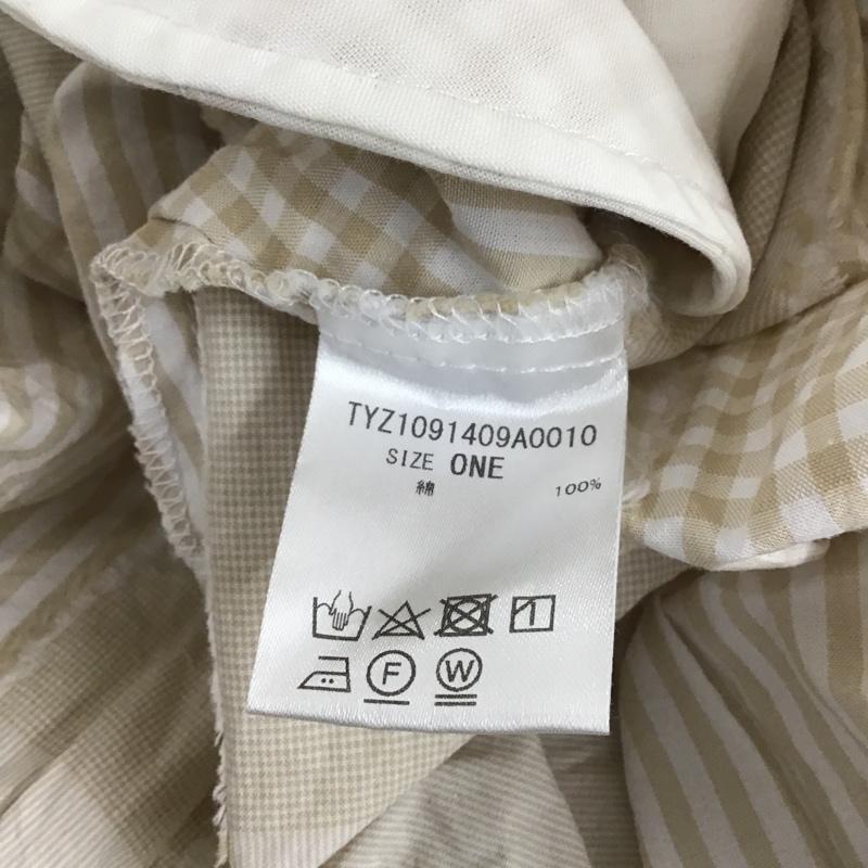 サマンサモスモス Samansa Mos2 ワンピース ロングスカート ロングワンピース 半袖ワンピース フレアスカート ウエスト切り替えワンピース 総柄 ベージュ / ベージュ /  レディース USED 古着 中古 10103591