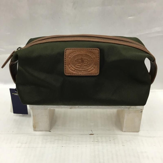 ポロラルフローレン POLO RALPH LAUREN ポーチ ポーチ タグ付き ロゴ、文字 カーキ / カーキ / X 茶 / ブラウン /  メンズ USED 古着 中古 10103614