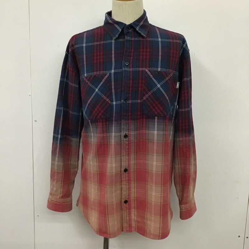 イグザンプル EXAMPLE シャツ、ブラウス 長袖 グラデーション M チェック マルチカラー / マルチカラー /  メンズ USED 古着 中古 10103632