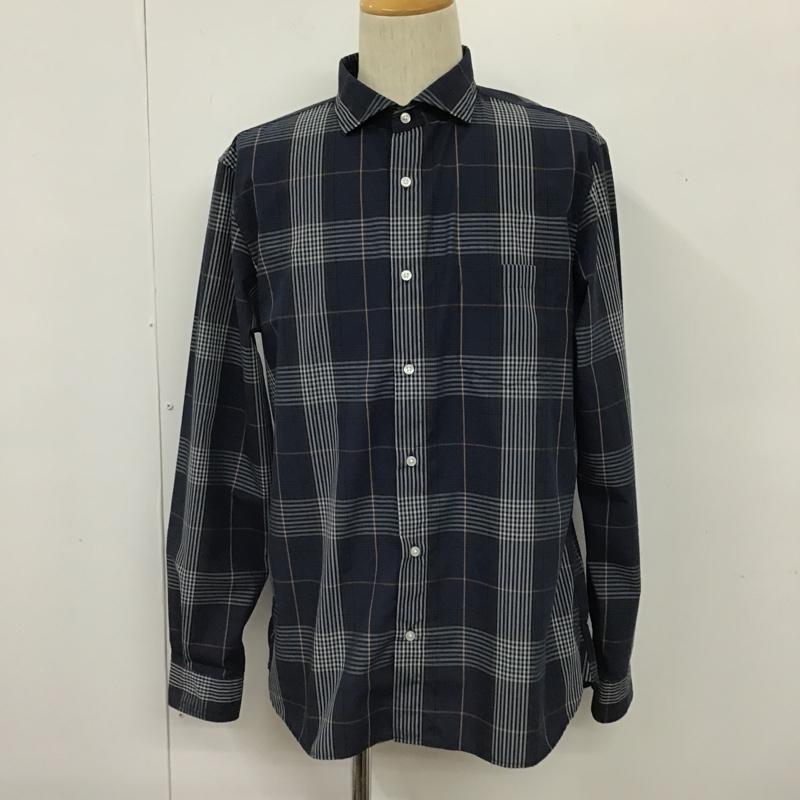 シップス SHIPS シャツ、ブラウス 長袖 711-14-0012 any XL チェック 紺 / ネイビー / X 茶 / ブラウン / X 白 / ホワイト / X 青 / ブルー /  メンズ USED 古着 中古 10103634