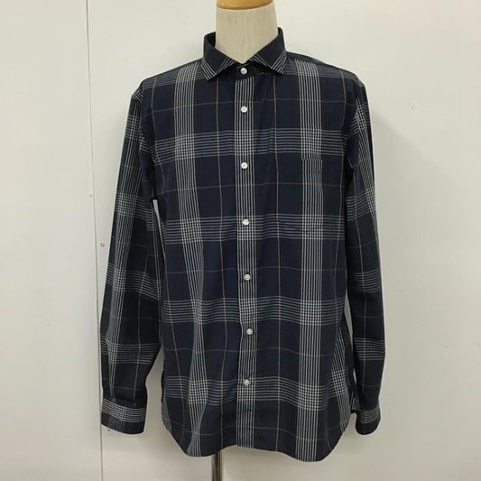 シップス SHIPS シャツ、ブラウス 長袖 711-14-0012 any XL チェック 紺 / ネイビー / X 茶 / ブラウン / X 白 / ホワイト / X 青 / ブルー /  メンズ USED 古着 中古 10103634