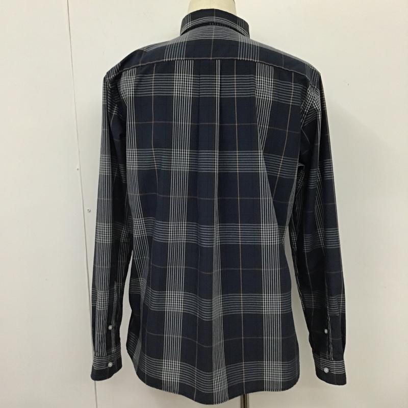 シップス SHIPS シャツ、ブラウス 長袖 711-14-0012 any XL チェック 紺 / ネイビー / X 茶 / ブラウン / X 白 / ホワイト / X 青 / ブルー /  メンズ USED 古着 中古 10103634