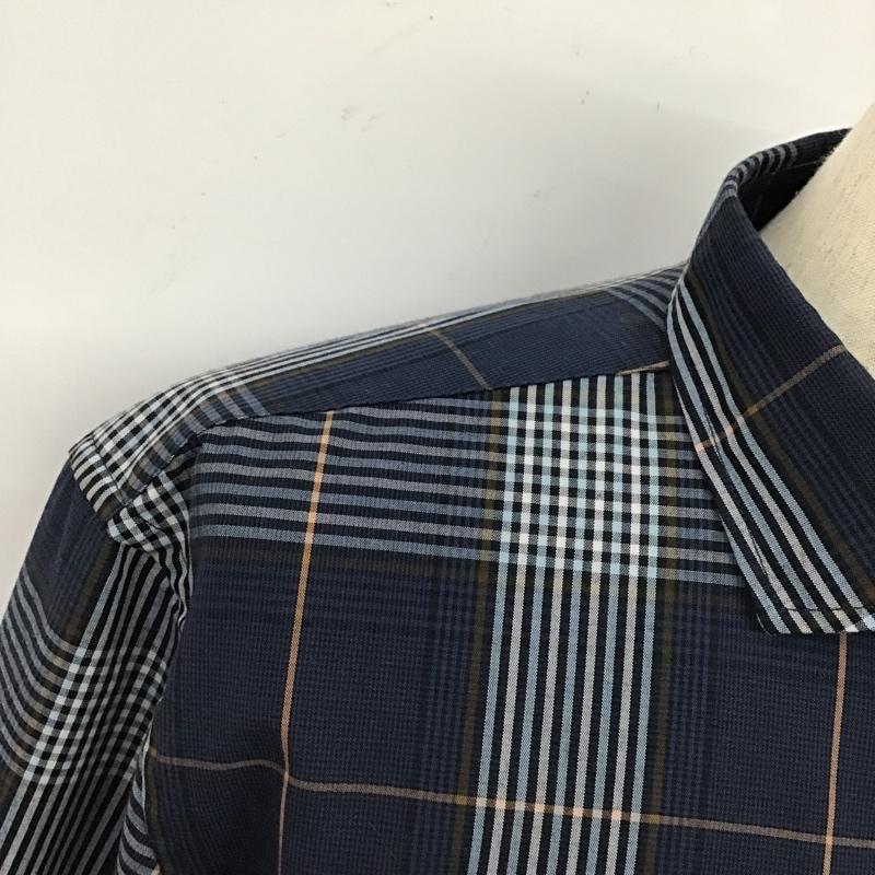 シップス SHIPS シャツ、ブラウス 長袖 711-14-0012 any XL チェック 紺 / ネイビー / X 茶 / ブラウン / X 白 / ホワイト / X 青 / ブルー /  メンズ USED 古着 中古 10103634