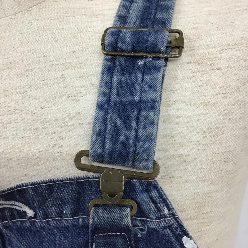 カーハート Carhartt サロペット・オーバーオール サロペット、オーバーオール R07DST デニム 32 × 30 ロゴ、文字 青 / ブルー /  メンズ USED 古着 中古 10103652