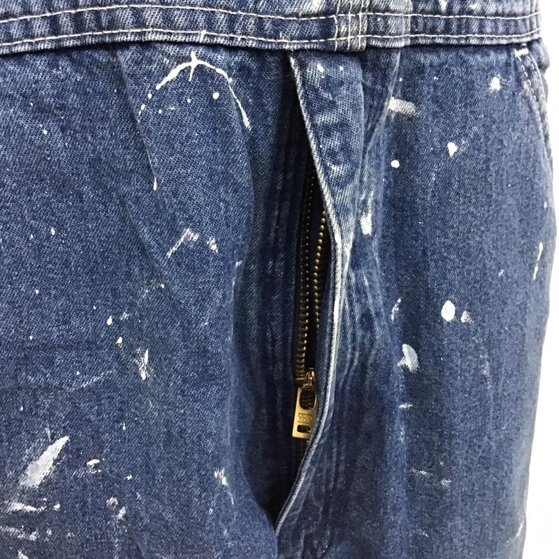 カーハート Carhartt サロペット・オーバーオール サロペット、オーバーオール R07DST デニム 32 × 30 ロゴ、文字 青 / ブルー /  メンズ USED 古着 中古 10103652