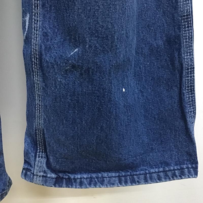 カーハート Carhartt サロペット・オーバーオール サロペット、オーバーオール R07DST デニム 32 × 30 ロゴ、文字 青 / ブルー /  メンズ USED 古着 中古 10103652