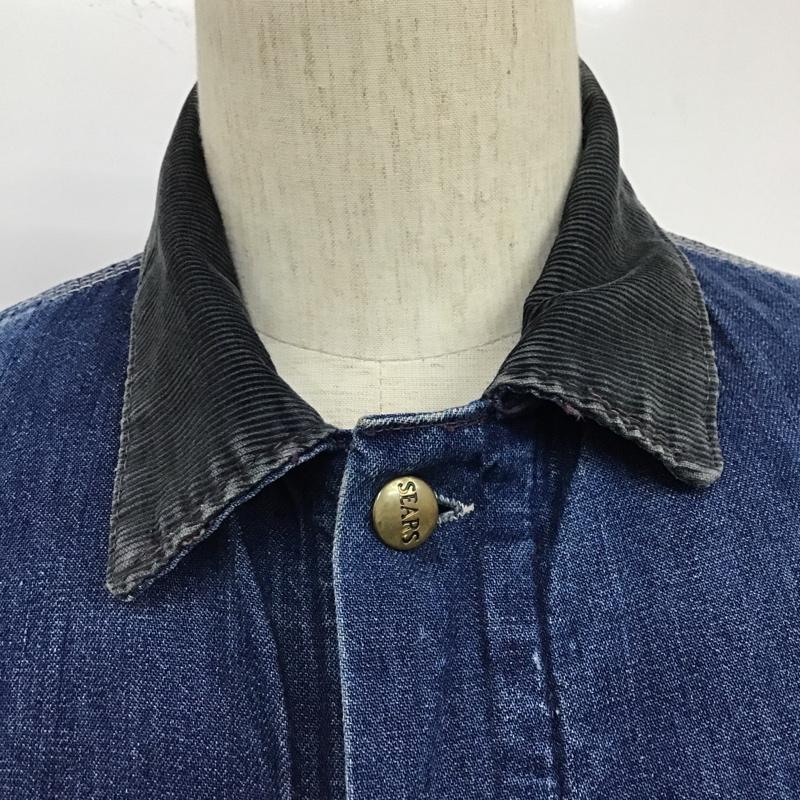 シアーズ SEARS ジャケット、上着 ジャケット、ブレザー デニム カバーオール 70s M 無地 青 / ブルー /  メンズ USED 古着 中古 10103653