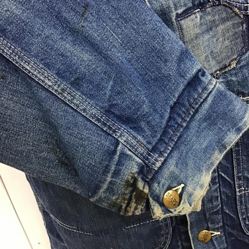 シアーズ SEARS ジャケット、上着 ジャケット、ブレザー デニム カバーオール 70s M 無地 青 / ブルー /  メンズ USED 古着 中古 10103653