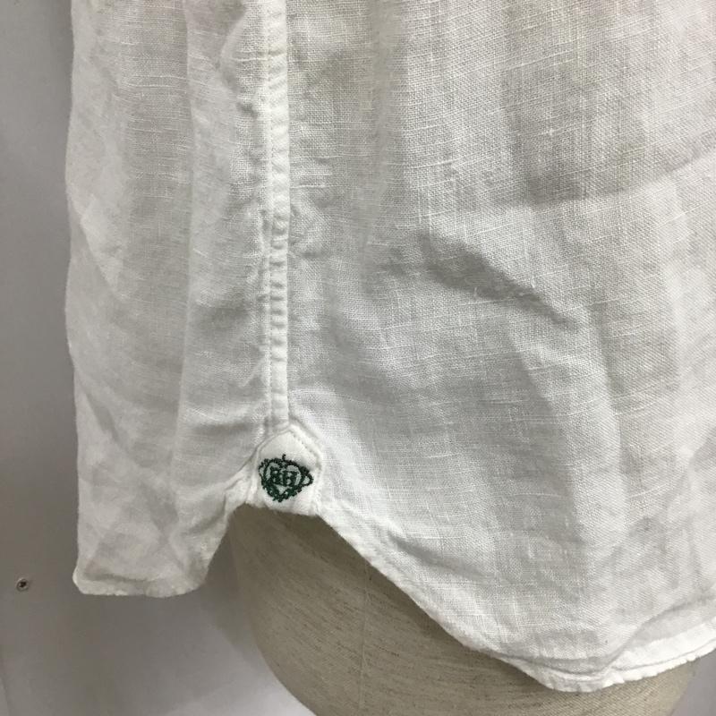 ビームス ハート BEAMS HEART シャツ、ブラウス 長袖 42-11-0078-819 麻 リネン プルオーバー L 無地 白 / ホワイト /  メンズ USED 古着 中古 10103655