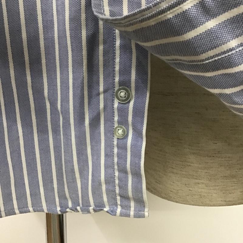 エルエルビーン L.L.Bean シャツ、ブラウス 長袖 ボタンダウン ストライプ 紺 / ネイビー / X 白 / ホワイト /  メンズ USED 古着 中古 10103657