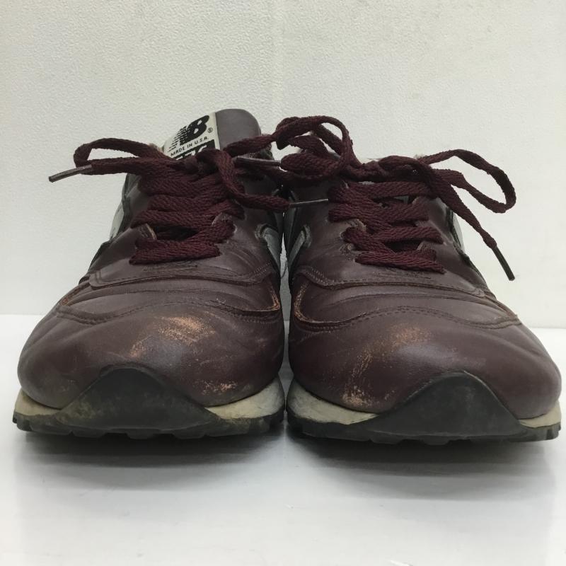 ニューバランス New Balance スニーカー スニーカー M576CD コードバン USA製 28.0cm ロゴ、文字 ダークブラウン / ダークブラウン /  メンズ USED 古着 中古 10103659