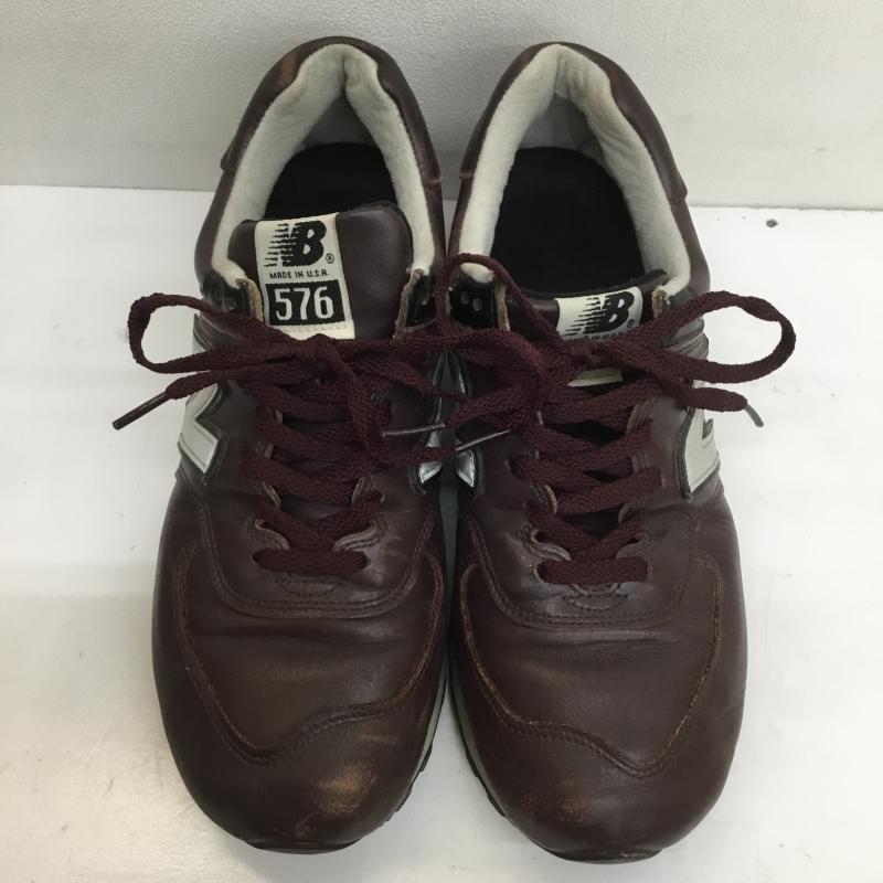 ニューバランス New Balance スニーカー スニーカー M576CD コードバン USA製 28.0cm ロゴ、文字 ダークブラウン / ダークブラウン /  メンズ USED 古着 中古 10103659