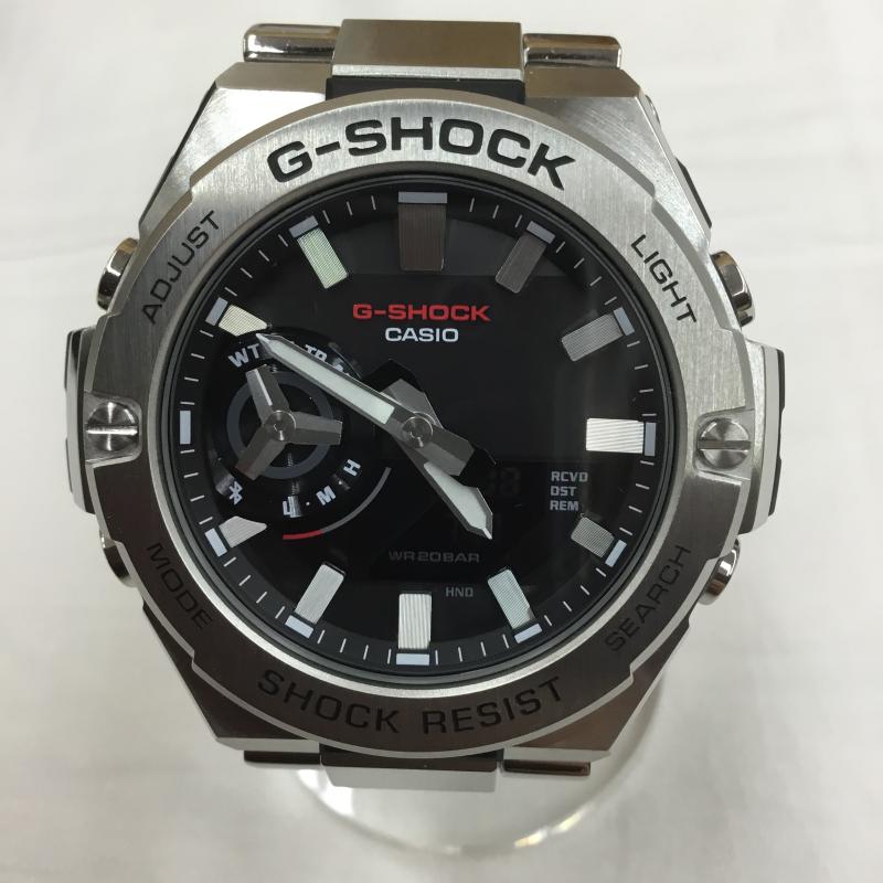 ジーショック G-SHOCK 腕時計 アナログ（クォーツ式） GST-B500 G-STEEL タフソーラー ロゴ、文字 銀 / シルバー /  メンズ USED 古着 中古 10103666