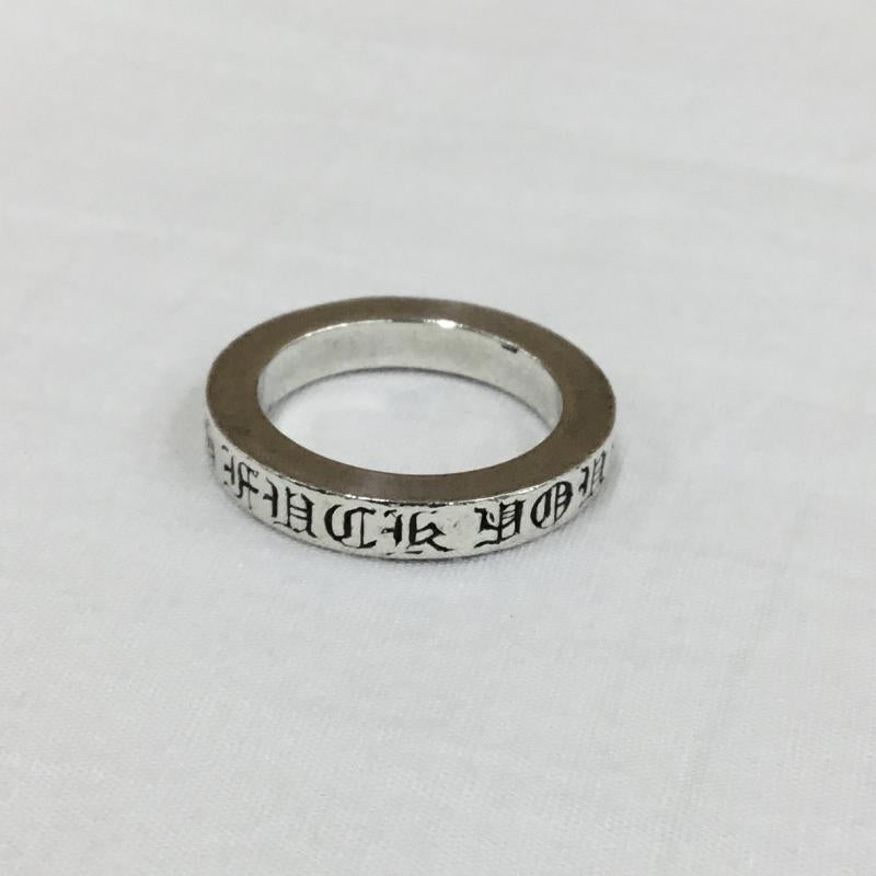 クロムハーツ CHROME HEARTS アクセサリー 指輪 スペーサーリング 3mm ロゴ、文字 銀 / シルバー /  メンズ USED 古着 中古 10103669