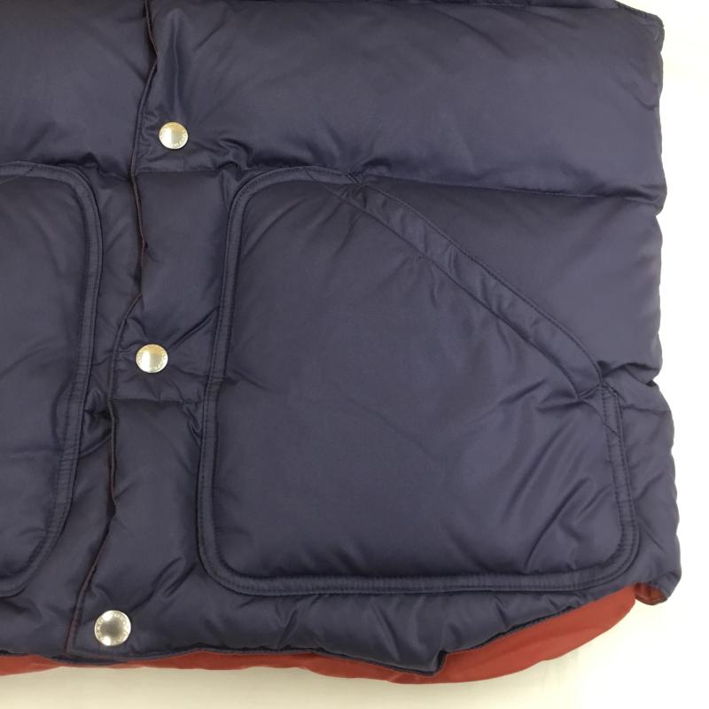 フラットヘッド The Flat Head ジャケット、上着 ダウンベスト 38 ロゴ、文字 紺 / ネイビー /  メンズ USED 古着 中古 10103673