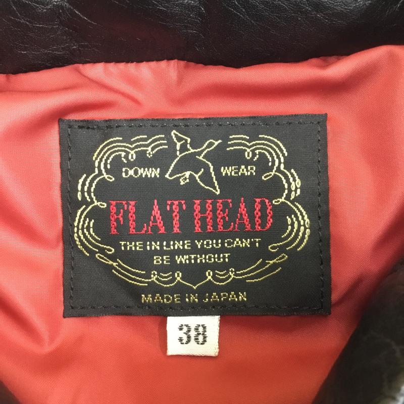 フラットヘッド The Flat Head ジャケット、上着 ダウンベスト 38 ロゴ、文字 紺 / ネイビー /  メンズ USED 古着 中古 10103673