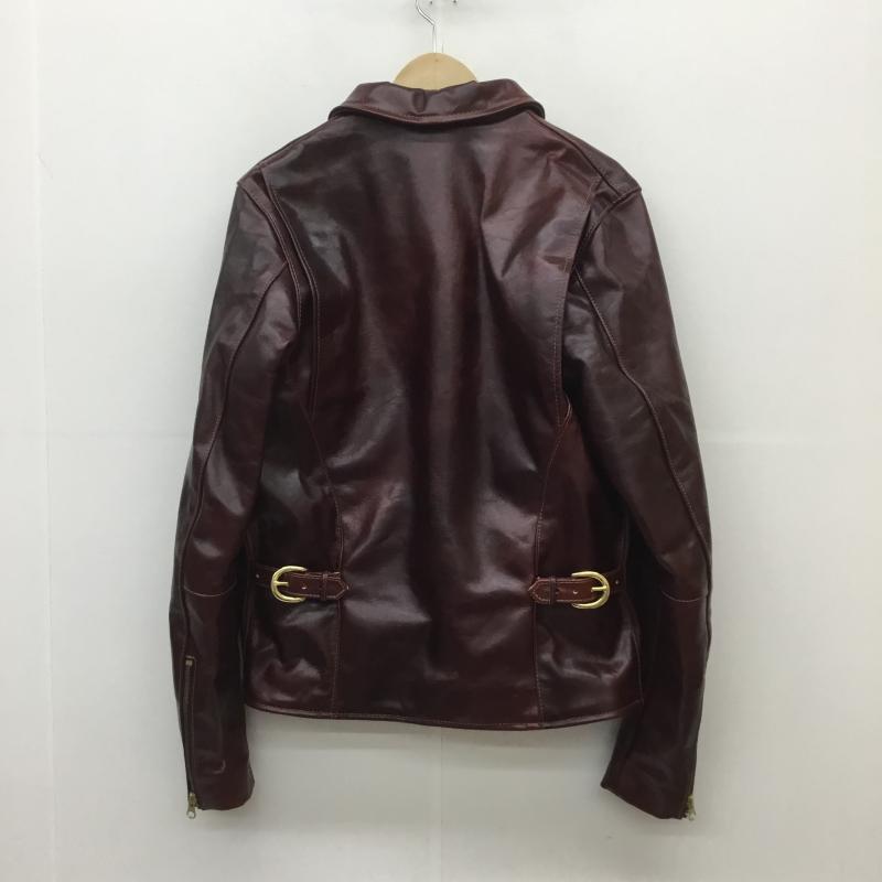ヴァンソン VANSON ジャケット、上着 ライダース ENF OCTAGON シングルライダース 牛革 36 茶 / ブラウン /  メンズ USED 古着 中古 10103680