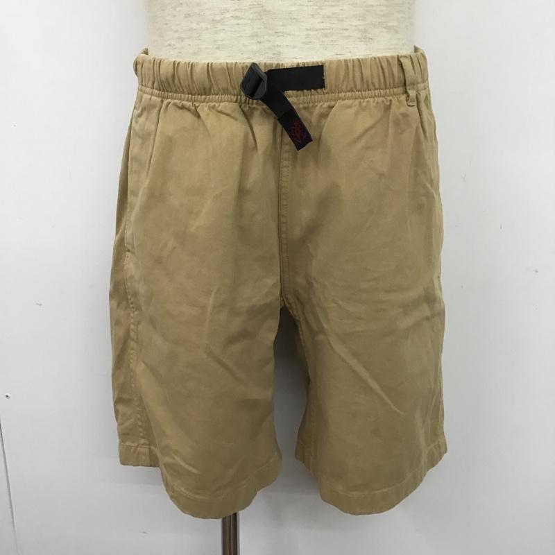 グラミチ GRAMICCI パンツ ショートパンツ 8117-56J G-SHORTS M ロゴ、文字 ベージュ / ベージュ /  メンズ USED 古着 中古 10103681