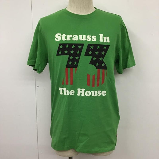 リーバイス Levi's Tシャツ 半袖 22491-0202 クルーネック M ロゴ、文字 緑 / グリーン /  メンズ USED 古着 中古 10103682