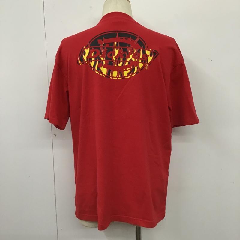 ディッキーズ Dickies Tシャツ 半袖 171U30TR08 THRASHER プリント クルーネック L ロゴ、文字 赤 / レッド /  メンズ USED 古着 中古 10103683