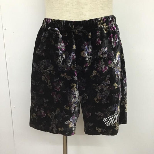 シュプリーム Supreme パンツ ショートパンツ Floral Velour Short 19FW 花柄 ハーフパンツ S ロゴ、文字 黒 / ブラック /  メンズ USED 古着 中古 10103687