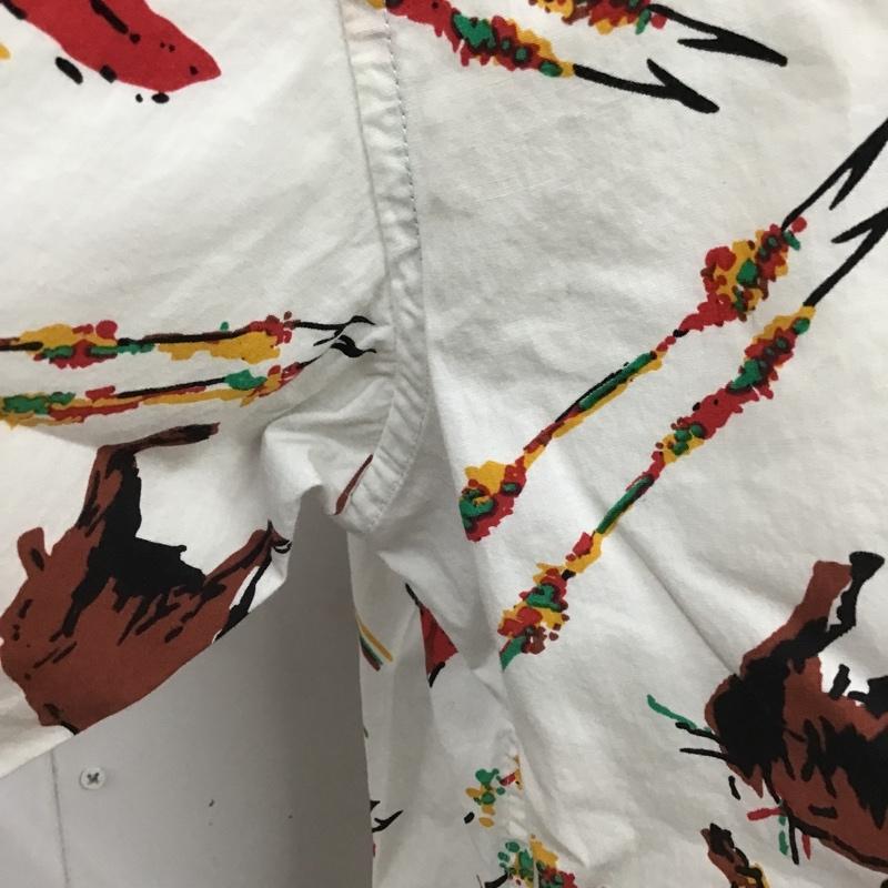 シュプリーム Supreme シャツ、ブラウス 半袖 13SS Matador Shirt マタドールシャツ 闘牛 M 総柄 白 / ホワイト /  メンズ USED 古着 中古 10103689