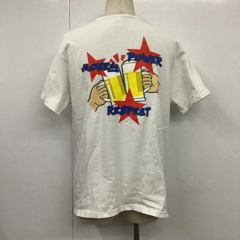 シュプリーム Supreme Tシャツ 半袖 19FW Money Power Respect Tee バックプリント ビール M ロゴ、文字 白 / ホワイト /  メンズ USED 古着 中古 10103690