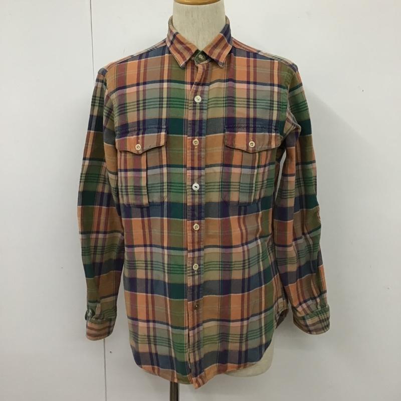 ポロバイラルフローレン Polo by RALPH LAUREN シャツ、ブラウス 長袖 エルボーパッチ M チェック マルチカラー / マルチカラー /  メンズ USED 古着 中古 10103694