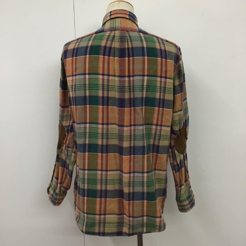 ポロバイラルフローレン Polo by RALPH LAUREN シャツ、ブラウス 長袖 エルボーパッチ M チェック マルチカラー / マルチカラー /  メンズ USED 古着 中古 10103694